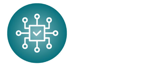 A diagram with a check mark 